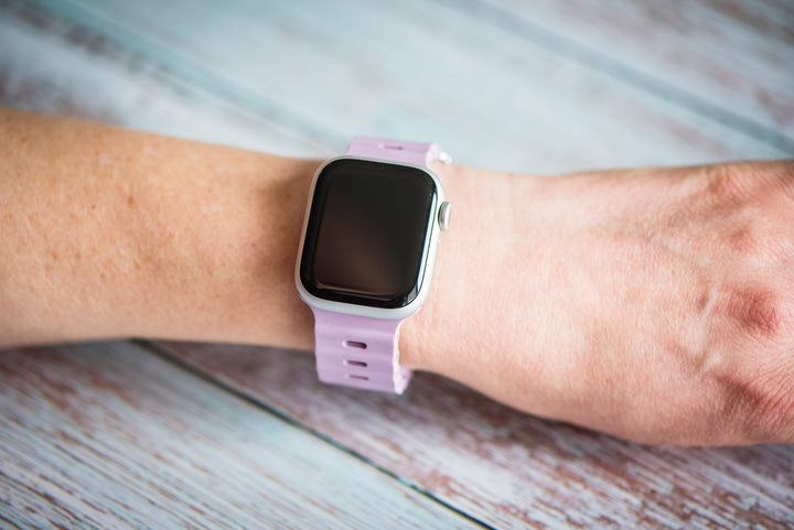 Silicone Oceanica Band - For Apple Watch - Lilac - BluShark Straps