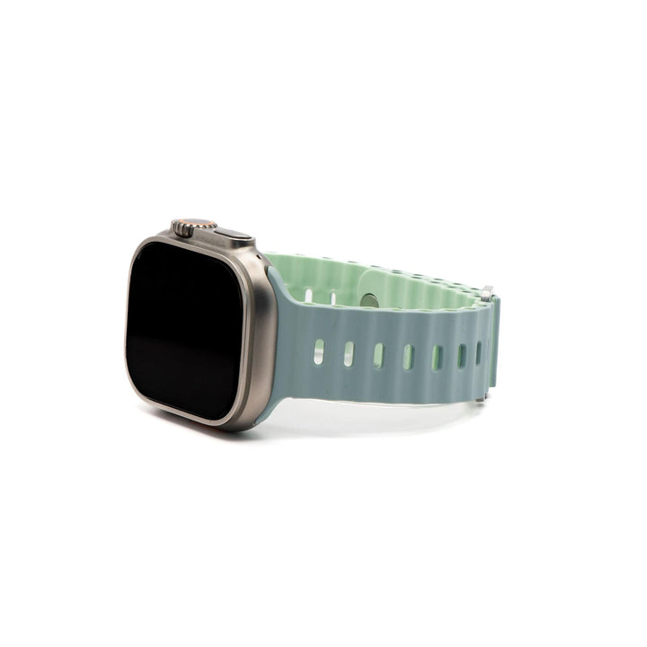 Silicone Oceanica Band - For Apple Watch - Seafoam - BluShark Straps