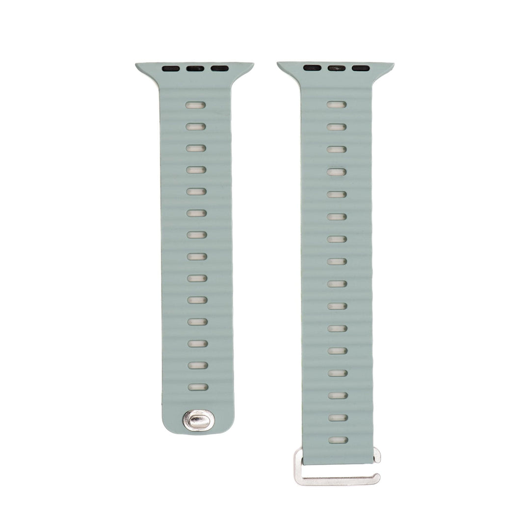 Silicone Oceanica Band - For Apple Watch - Seafoam - BluShark Straps