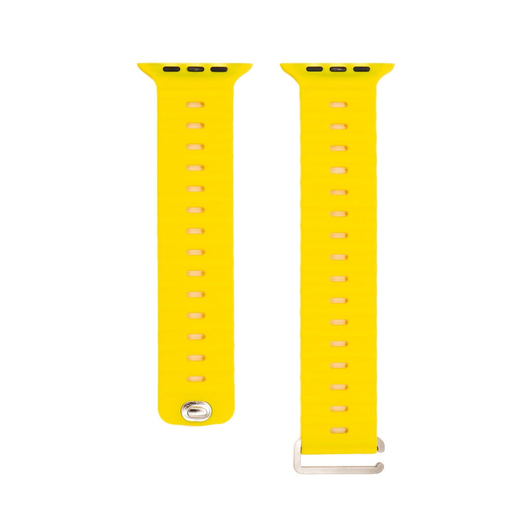 Silicone Oceanica Band - For Apple Watch - Yellow - BluShark Straps