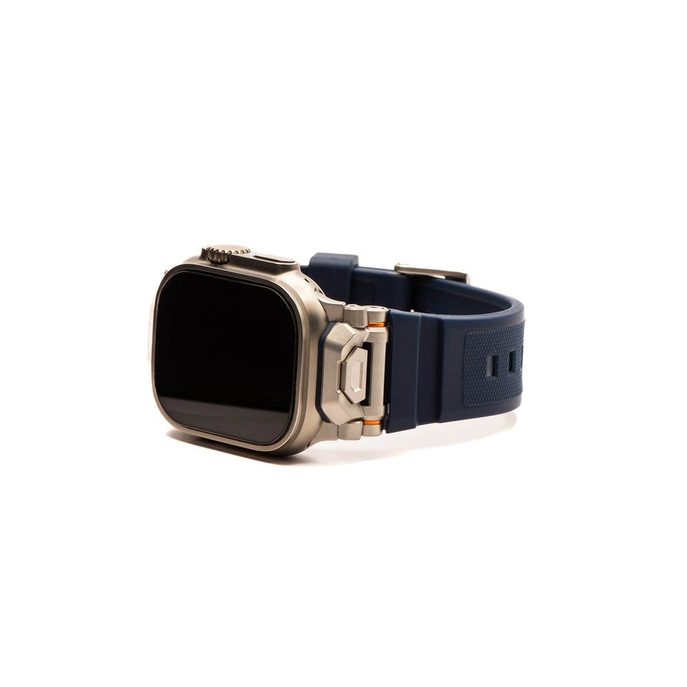 Silicone Pivot Band - For Apple Band ULTRA - Blue - BluShark Straps