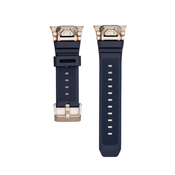 Silicone Pivot Band - For Apple Band ULTRA - Blue - BluShark Straps