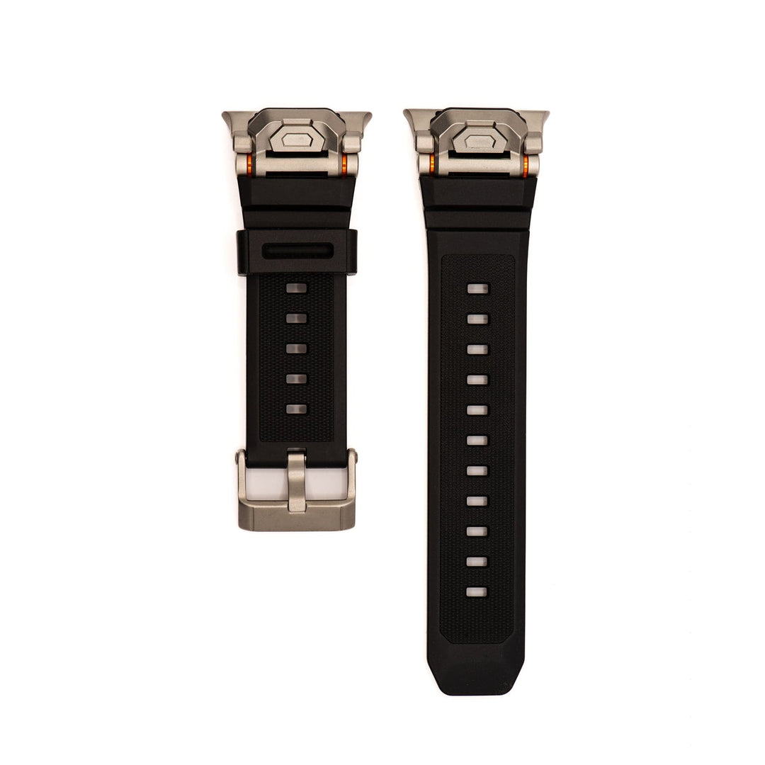 Silicone Pivot Band - For Apple Watch ULTRA - Black - BluShark Straps