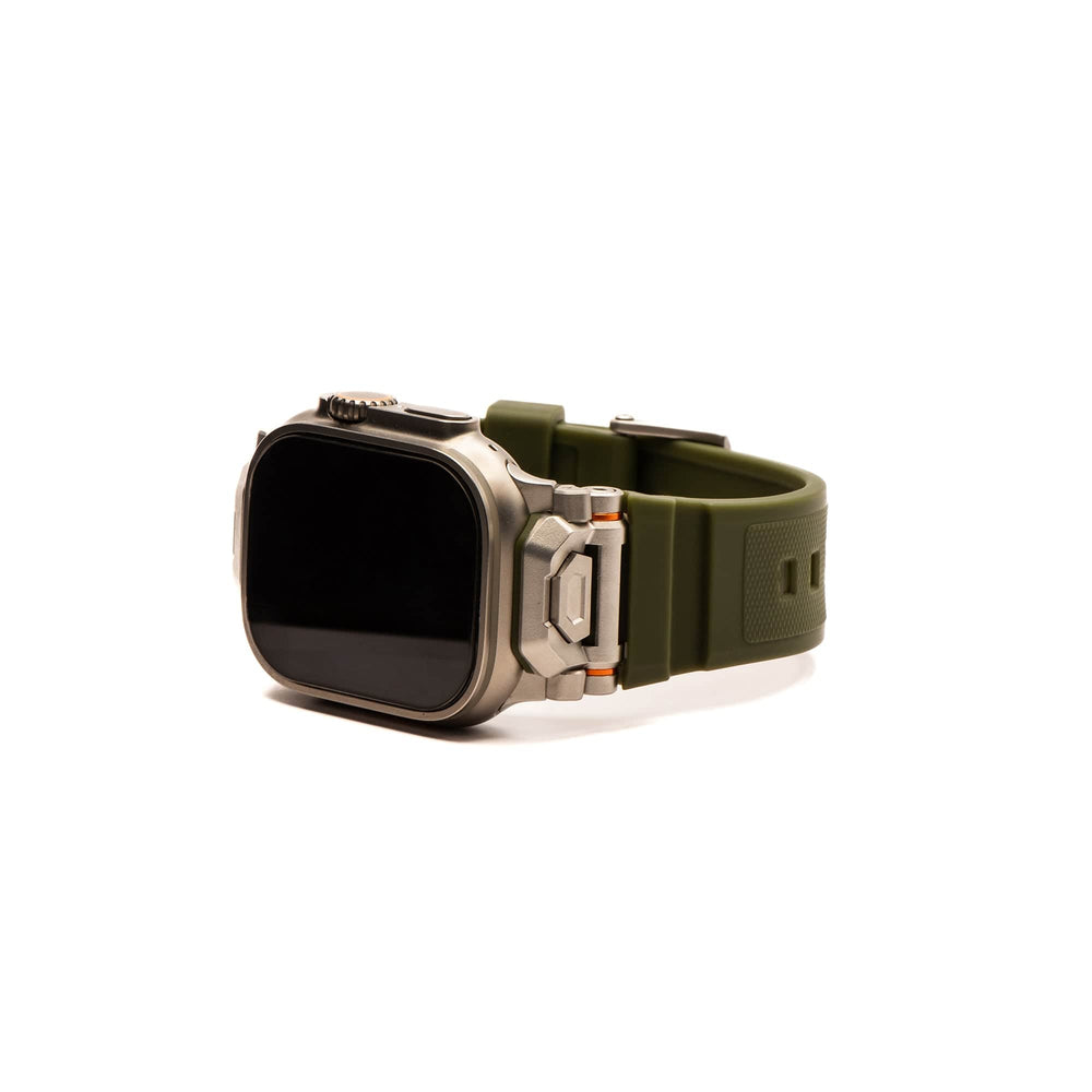 Silicone Pivot Band - For Apple Watch ULTRA - Green - BluShark Straps