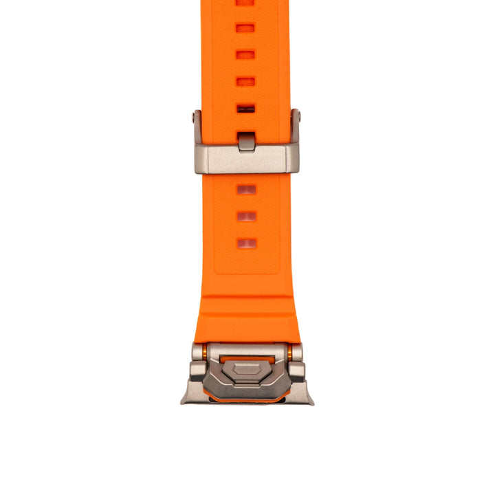 Silicone Pivot Band - For Apple Watch ULTRA - Orange - BluShark Straps