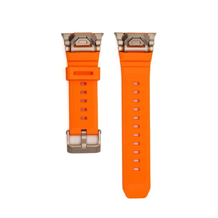 Silicone Pivot Band - For Apple Watch ULTRA - Orange - BluShark Straps