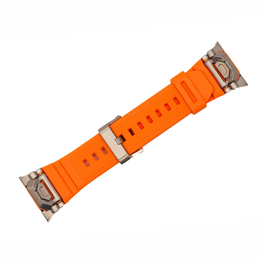 Silicone Pivot Band - For Apple Watch ULTRA - Orange - BluShark Straps