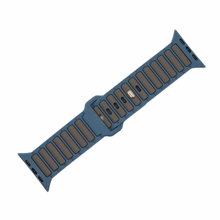 Silicone Ripple Band - For Apple Watch ULTRA - Slate & Gray - BluShark Straps