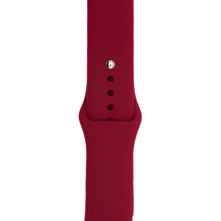Silicone Solid Band - For Apple Watch - Apple Red - BluShark Straps