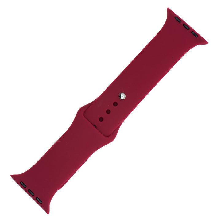 Silicone Solid Band - For Apple Watch - Apple Red - BluShark Straps