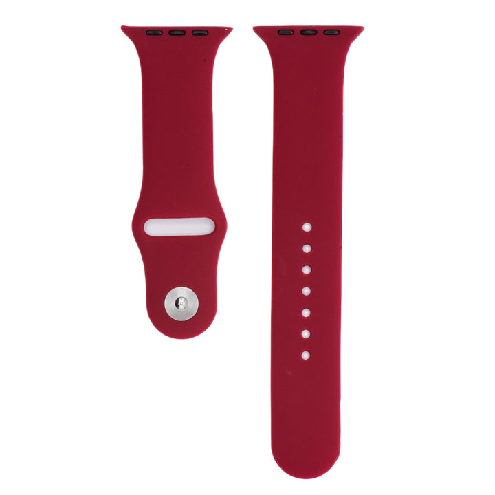 Silicone Solid Band - For Apple Watch - Apple Red - BluShark Straps