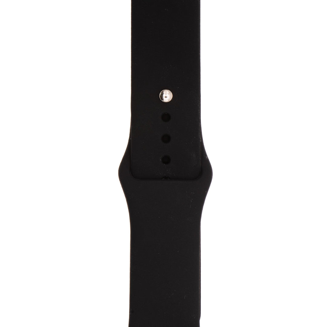 Silicone Solid Band - For Apple Watch - Black Midnight - BluShark Straps