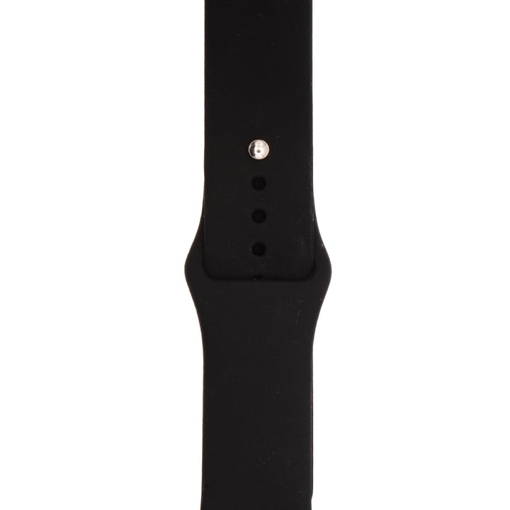 Silicone Solid Band - For Apple Watch - Black Midnight - BluShark Straps