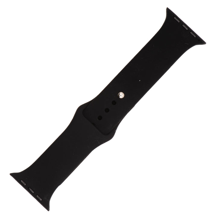 Silicone Solid Band - For Apple Watch - Black Midnight - BluShark Straps