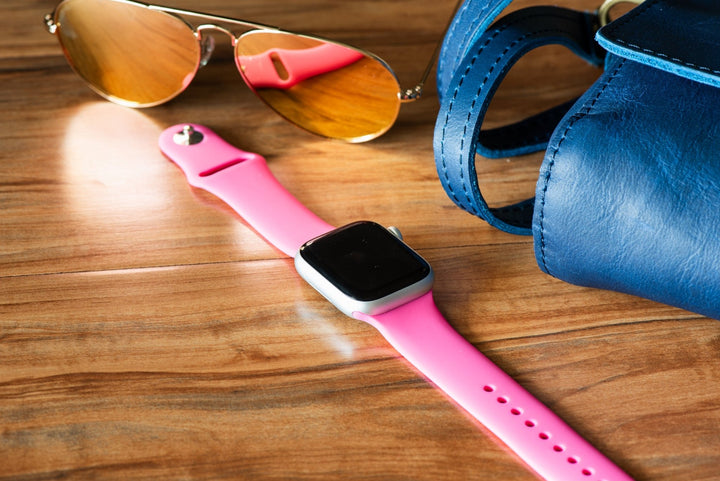 Silicone Solid Band - For Apple Watch - BMR Pink - BluShark Straps