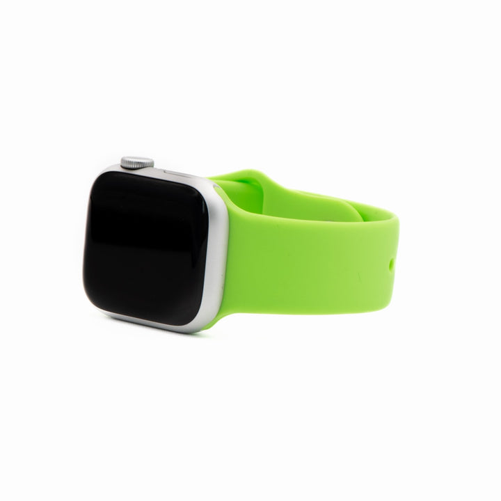Silicone Solid Band - For Apple Watch - Lime Green - BluShark Straps