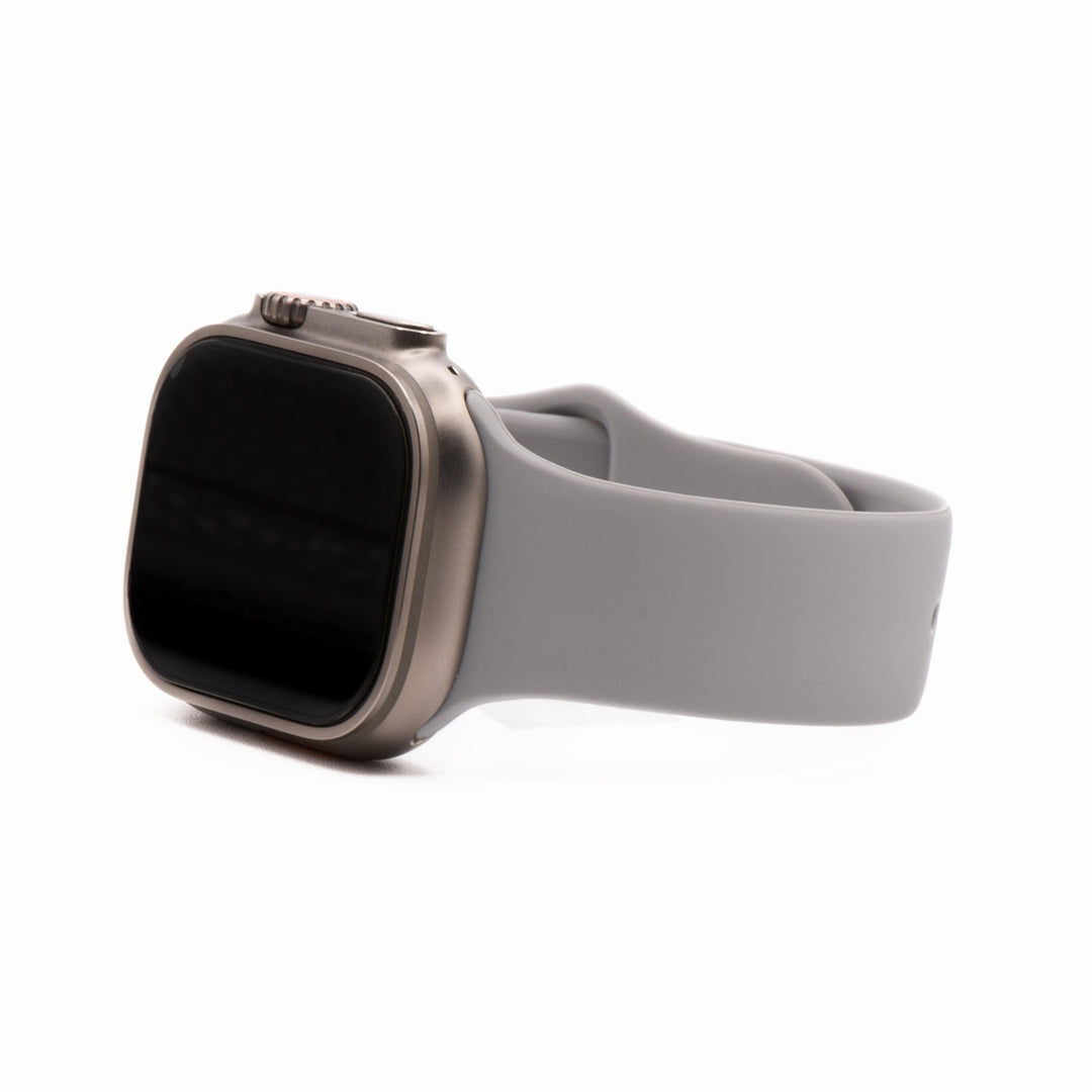 Silicone Solid Band - For Apple Watch - Lunar Gray - BluShark Straps