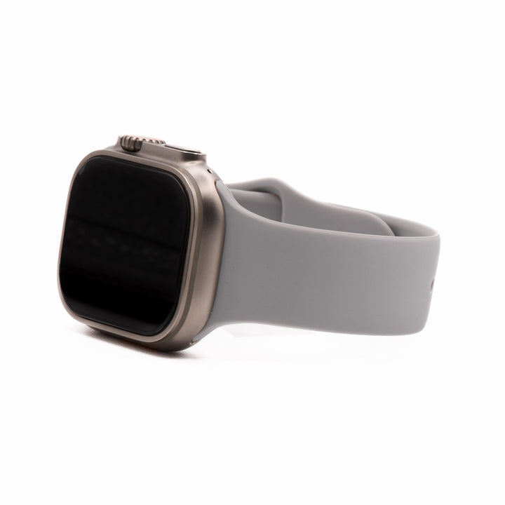 Silicone Solid Band - For Apple Watch - Lunar Gray - BluShark Straps