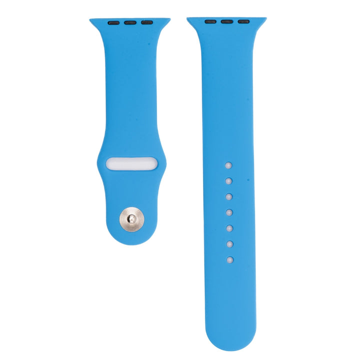 Silicone Solid Band - For Apple Watch - Sky Blue - BluShark Straps