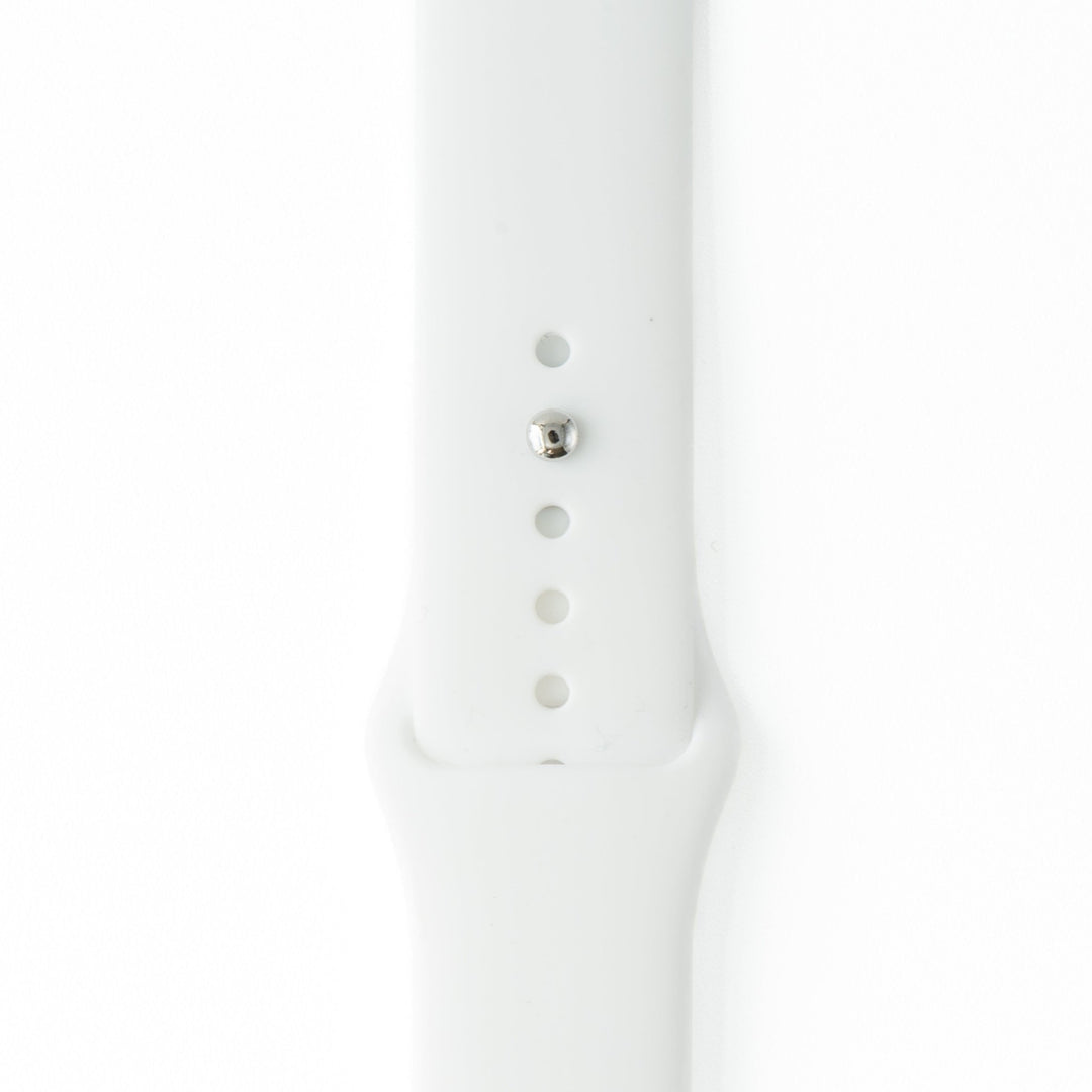 Silicone Solid Band - For Apple Watch - Snow White - BluShark Straps