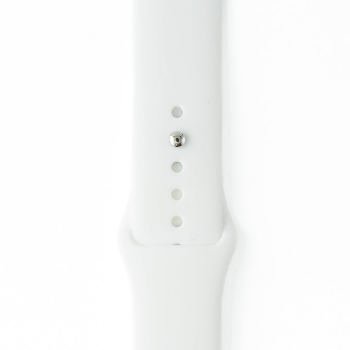 Silicone Solid Band - For Apple Watch - Snow White - BluShark Straps
