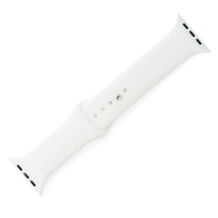 Silicone Solid Band - For Apple Watch - Snow White - BluShark Straps