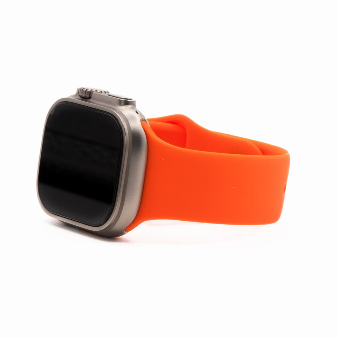 Silicone Solid Band - For Apple Watch - Tangelo Orange - BluShark Straps