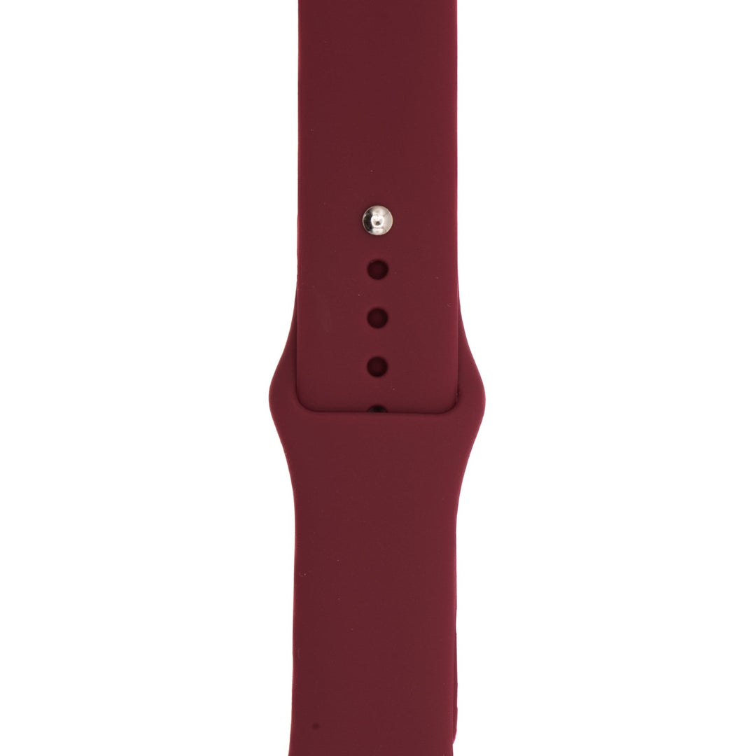 Silicone Solid Band - For Apple Watch - Wine Red - BluShark Straps