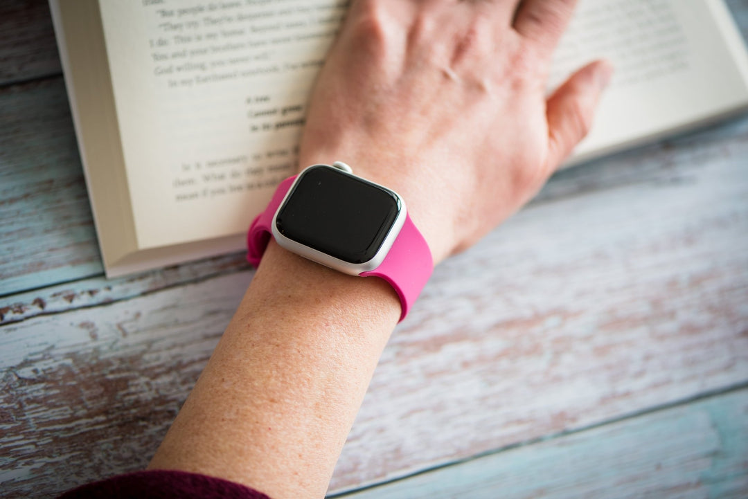 Silicone Solid Buckle Band - For Apple Watch - BMR Pink - BluShark Straps