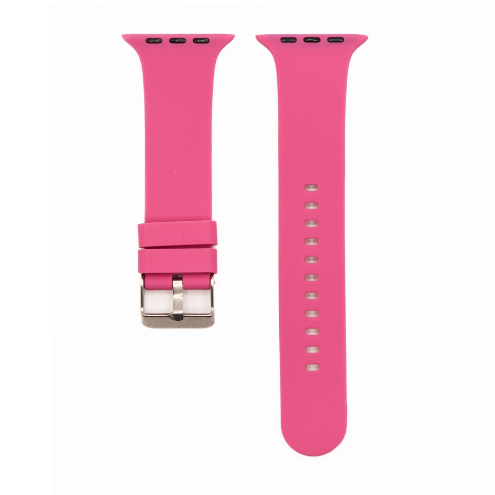 Silicone Solid Buckle Band - For Apple Watch - BMR Pink - BluShark Straps