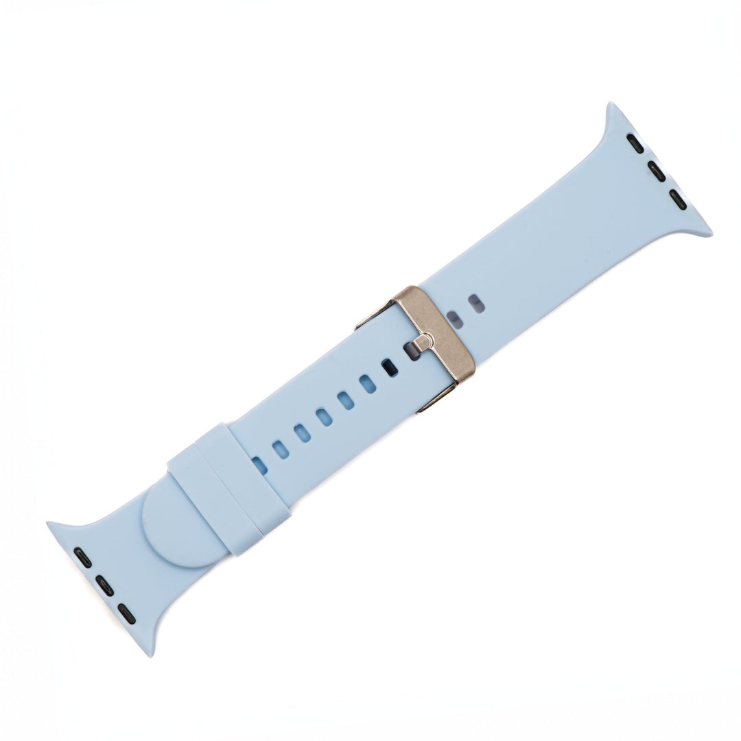 Silicone Solid Buckle Band - For Apple Watch - Periwinkle - BluShark Straps