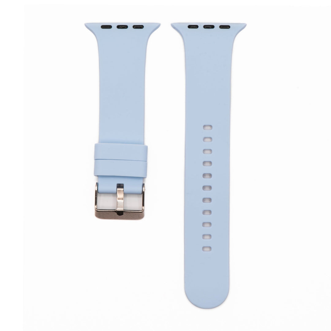 Silicone Solid Buckle Band - For Apple Watch - Periwinkle - BluShark Straps
