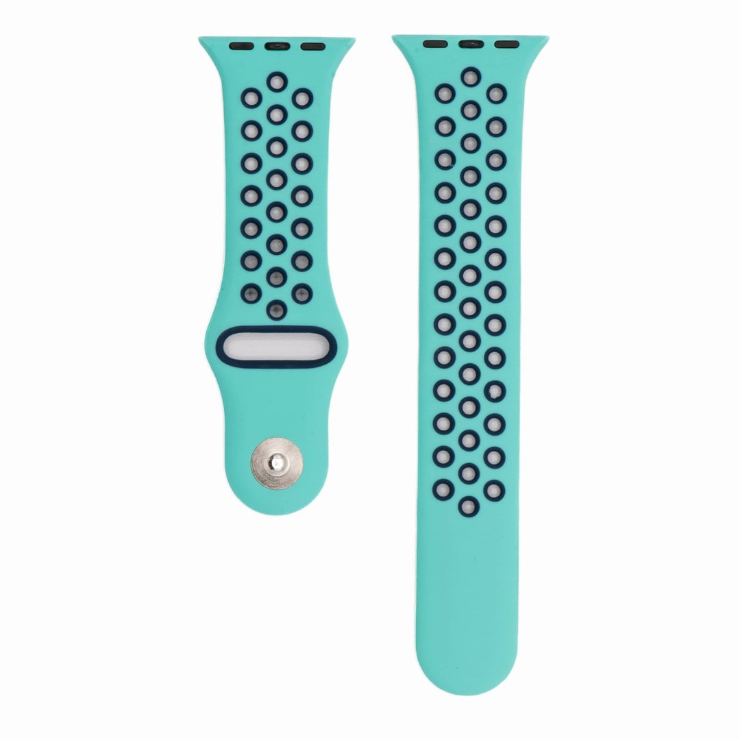 Silicone Sport Band - For Apple Watch - Aquamarine - Blue - BluShark Straps