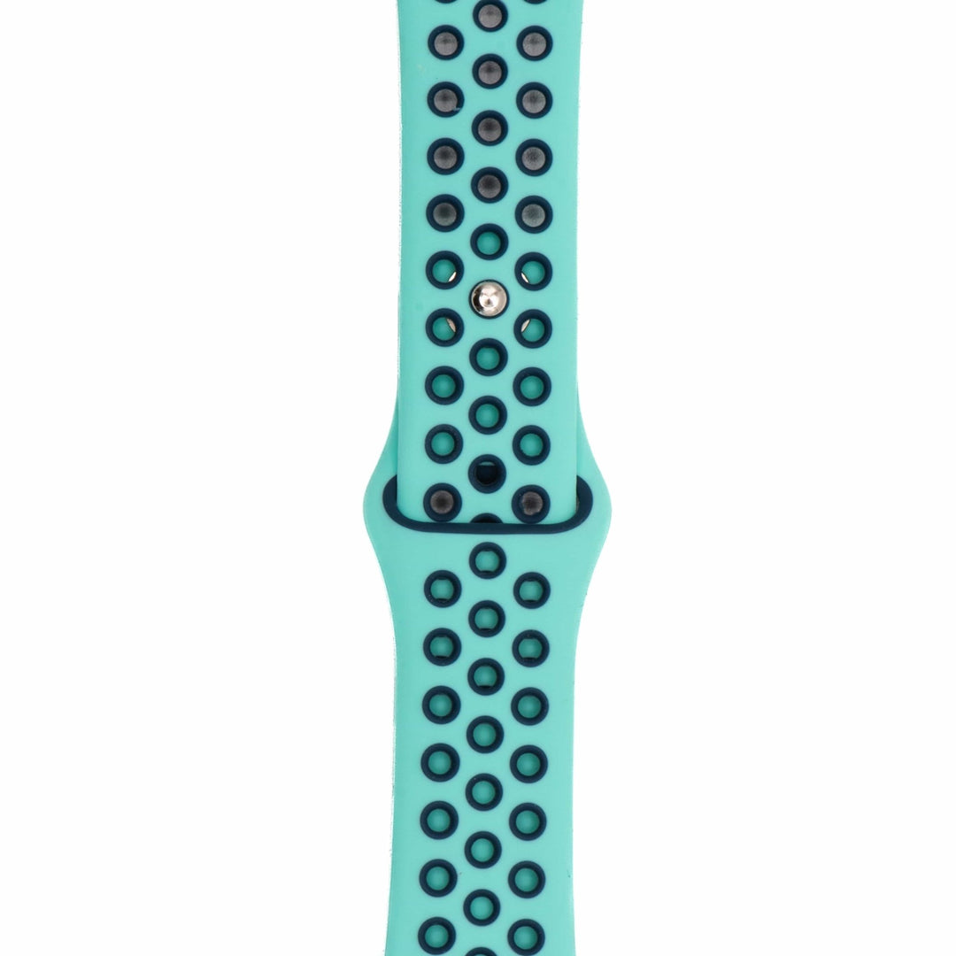 Silicone Sport Band - For Apple Watch - Aquamarine - Blue - BluShark Straps