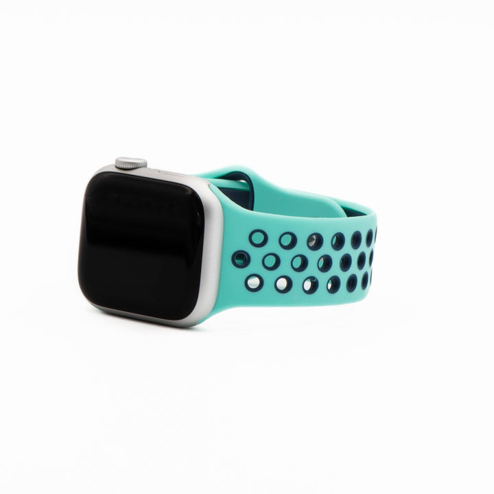 Silicone Sport Band - For Apple Watch - Aquamarine - Blue - BluShark Straps