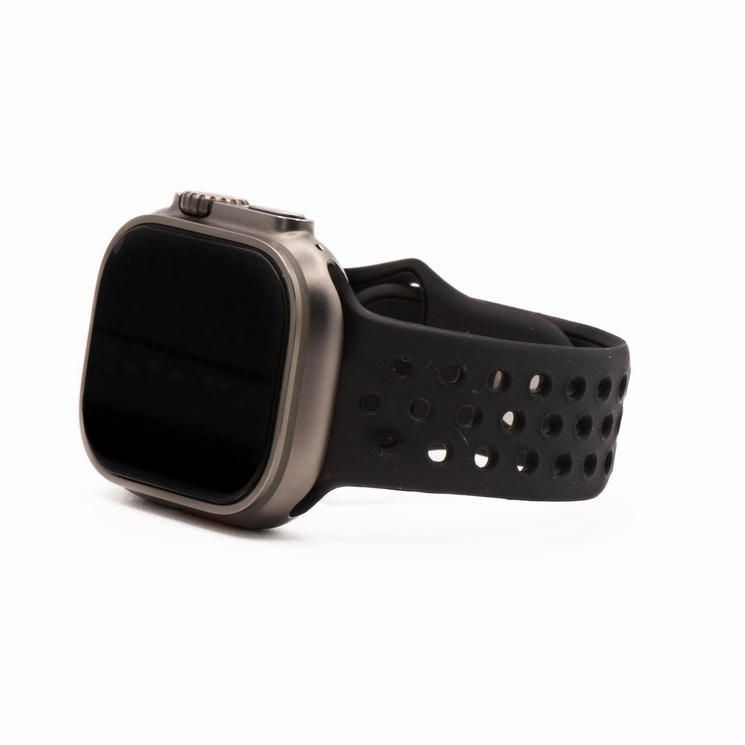 Silicone Sport Band - For Apple Watch - BlackOut - BluShark Straps