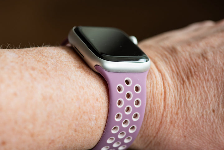 Silicone Sport Band - For Apple Watch - Dusty Mauve - Pink - BluShark Straps