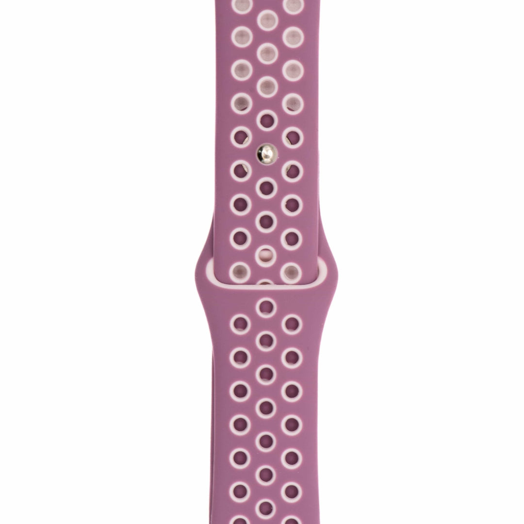 Silicone Sport Band - For Apple Watch - Dusty Mauve - Pink - BluShark Straps