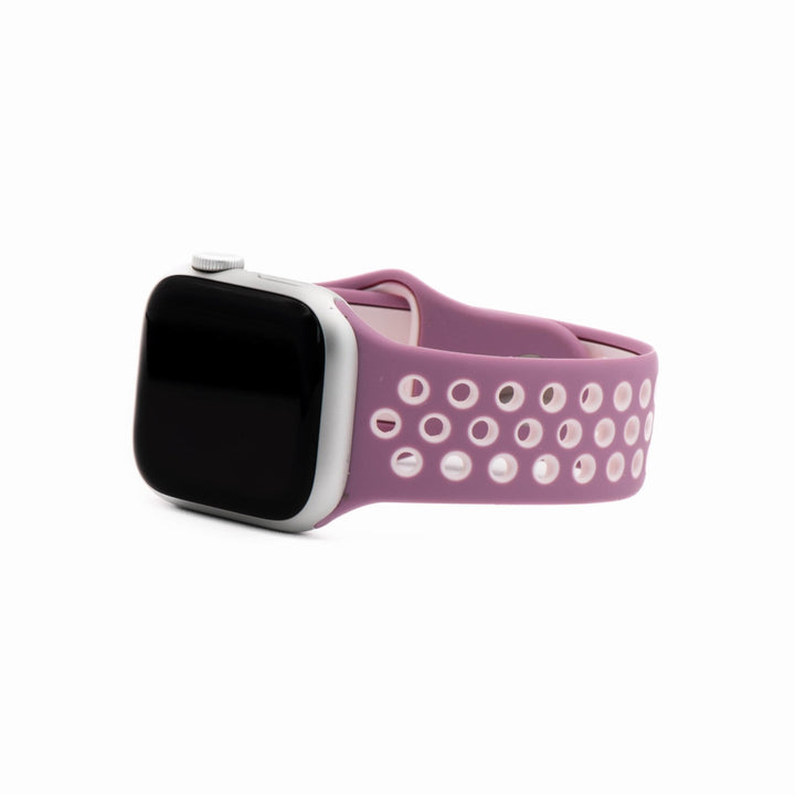 Silicone Sport Band - For Apple Watch - Dusty Mauve - Pink - BluShark Straps