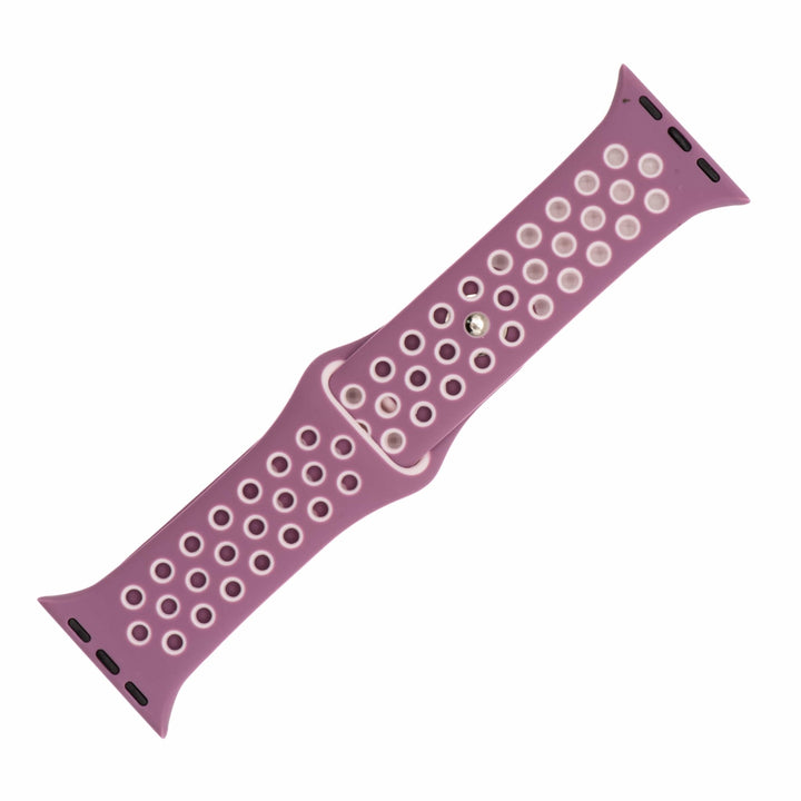 Silicone Sport Band - For Apple Watch - Dusty Mauve - Pink - BluShark Straps