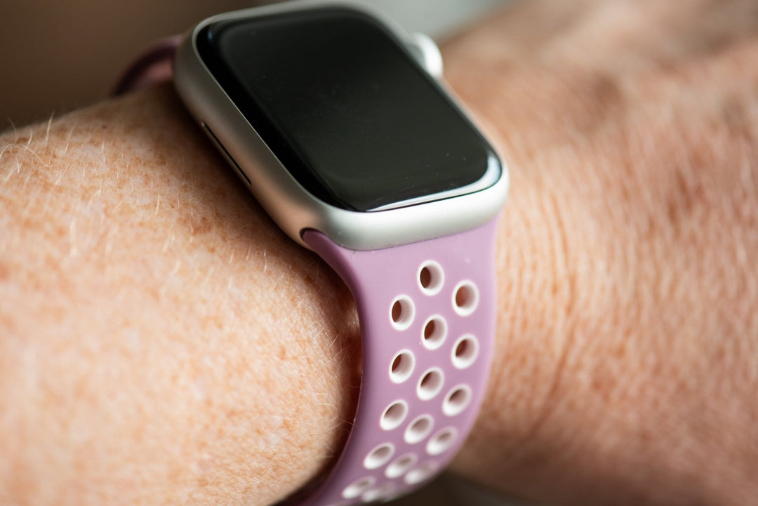 Silicone Sport Band - For Apple Watch - Dusty Mauve - Pink - BluShark Straps