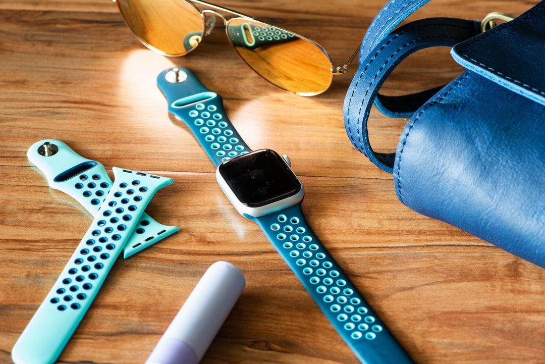 Silicone Sport Band - For Apple Watch - Ocean Blue - Teal - BluShark Straps