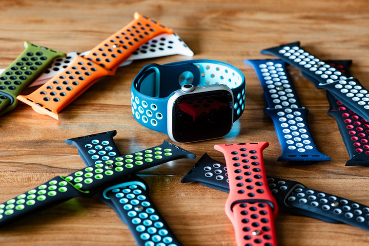 Silicone Sport Band - For Apple Watch - Ocean Blue - Teal - BluShark Straps