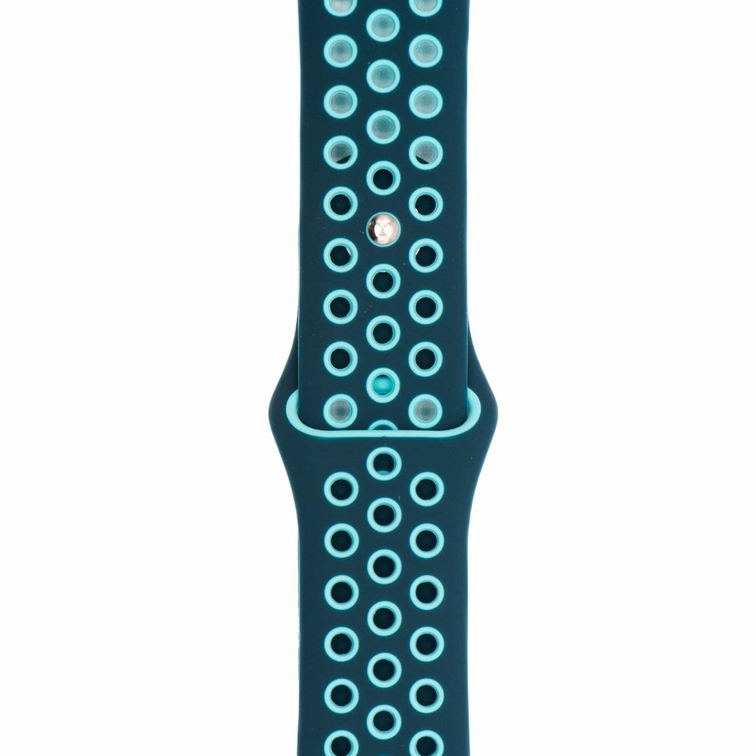 Silicone Sport Band - For Apple Watch - Ocean Blue - Teal - BluShark Straps