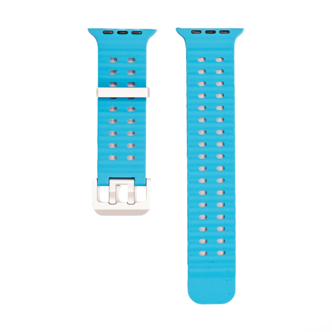 Silicone Wave Band - For Apple Watch ULTRA - BluShark Blue - BluShark Straps