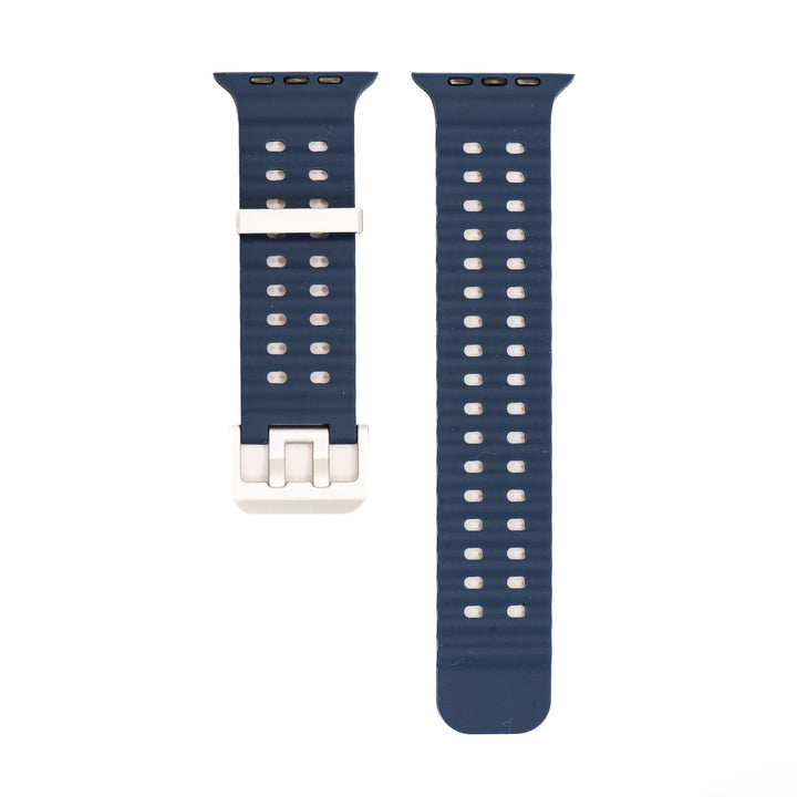 Silicone Wave Band - For Apple Watch ULTRA - Navy Blue - BluShark Straps