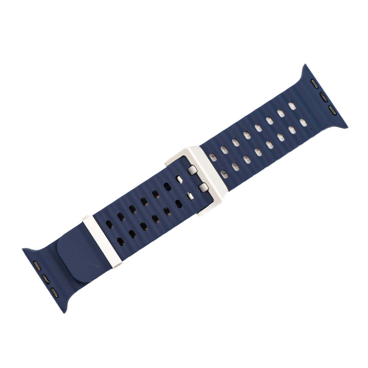 Silicone Wave Band - For Apple Watch ULTRA - Navy Blue - BluShark Straps