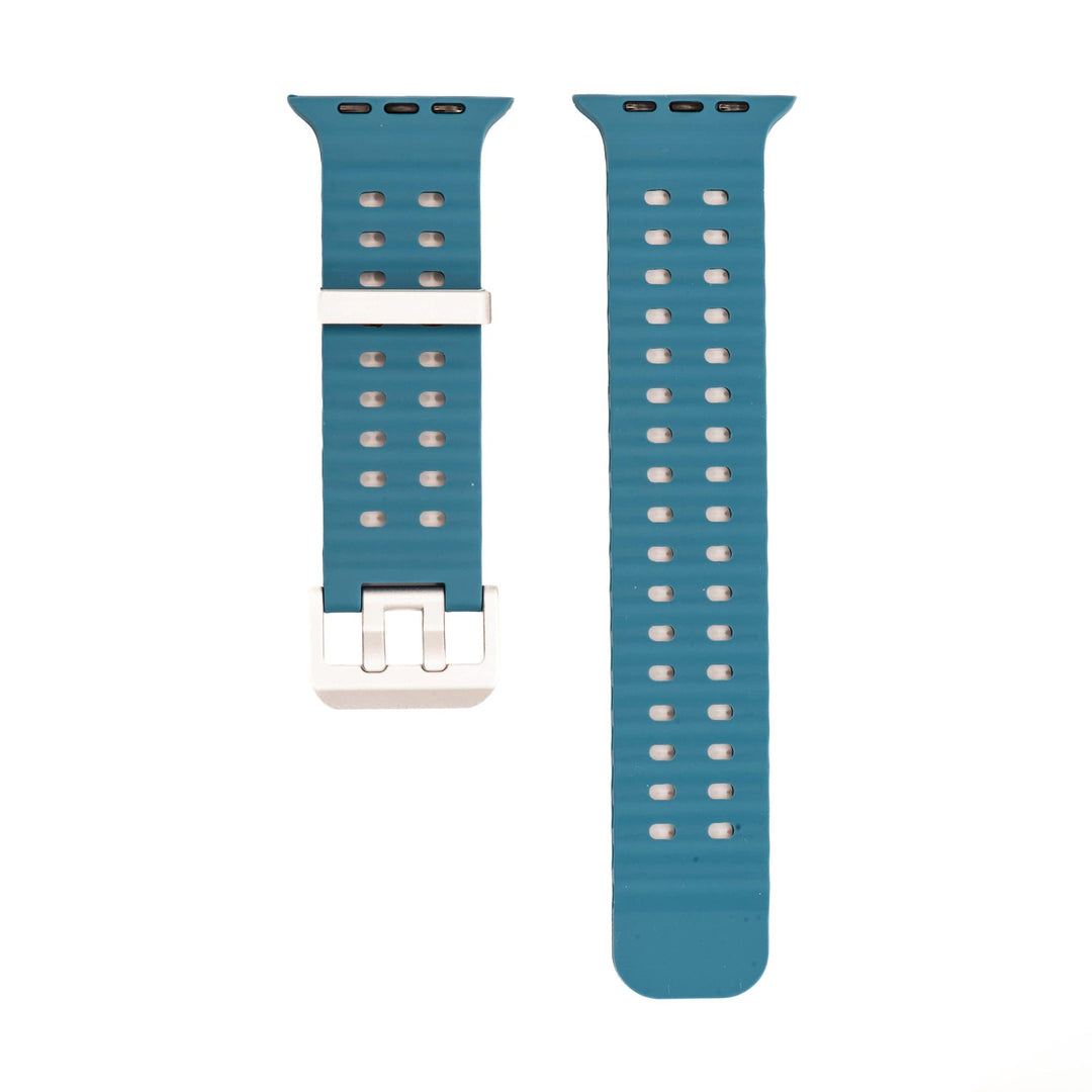 Silicone Wave Band - For Apple Watch ULTRA - Slate Blue - BluShark Straps