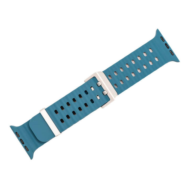 Silicone Wave Band - For Apple Watch ULTRA - Slate Blue - BluShark Straps
