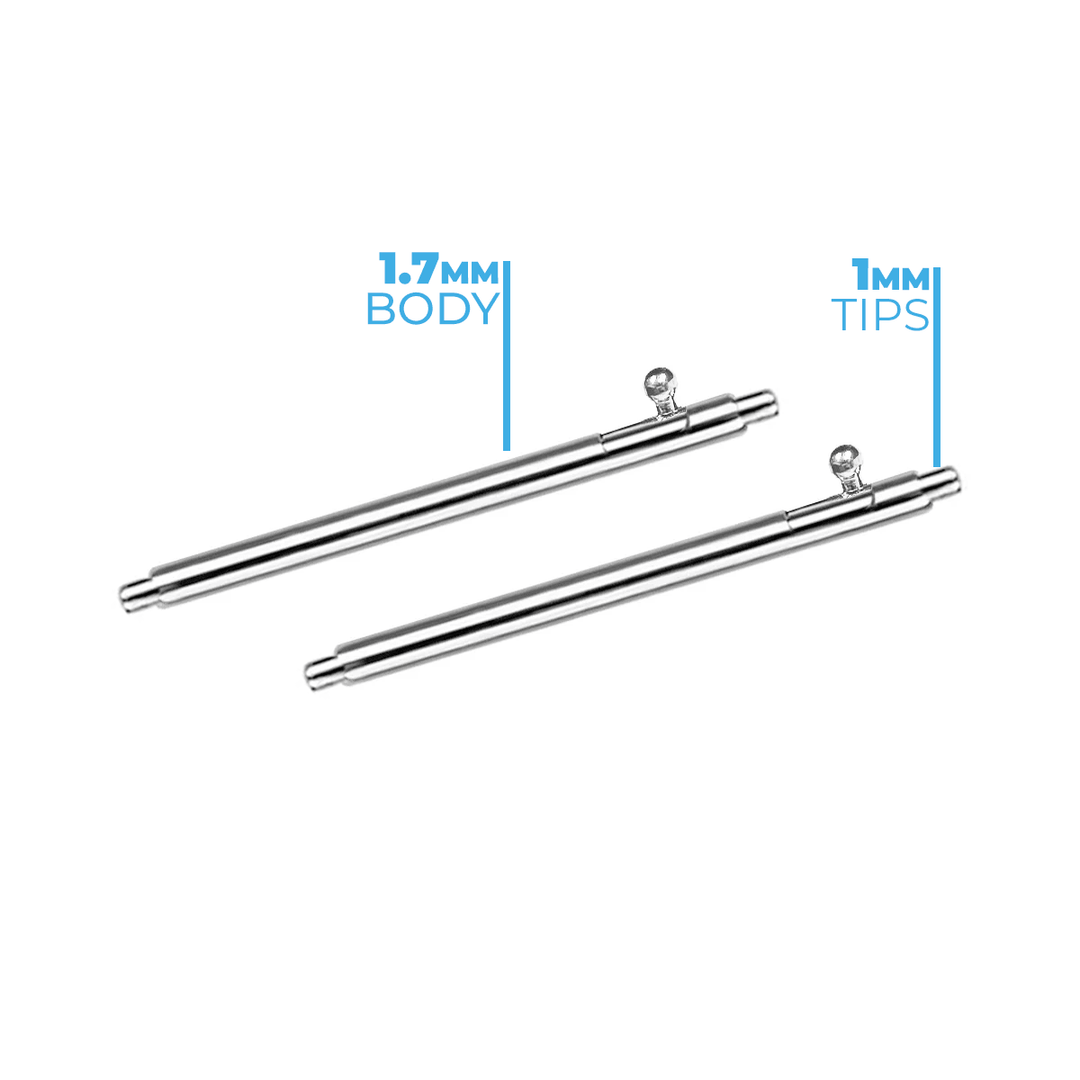 Skinny Fat Quick Release Spring Bars (Pair) - BluShark Straps